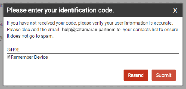 Two-Factor Authentication Pop-up Box Example Image