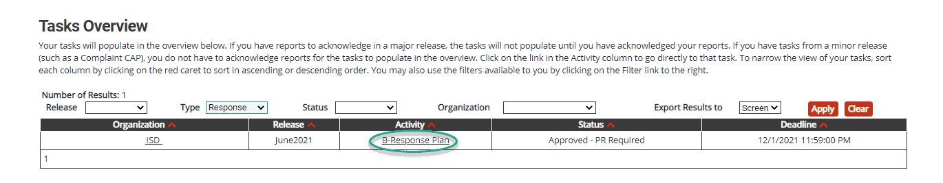 Tasks Overview - Approved - PR Required