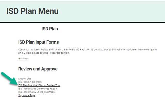 Member District Review Tool