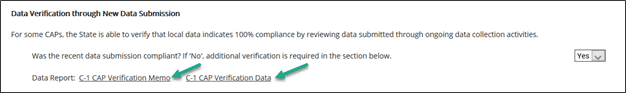 Data Verification through Data Submission