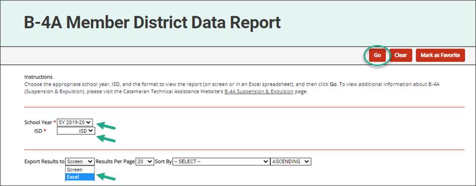 Access Member-District-Data-Report
